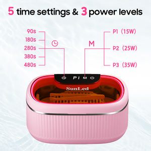 Set de Regalo con Limpiador Ultrasónico de Alta Frecuencia de 45kHz y 3 Modos de Potencia para Retenedores, Herramientas de Uñas, Joyería, Relojes, <span class=keywords><strong>Gafas</strong></span> - Product Image 4