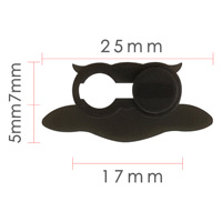 Couvre-webcam en plastique ultra-fin personnalisé avec logo OEM Trendybay, lot de 3, autocollant de confidentialité compatible avec les smartphones, les ordinateurs portables, les tablettes et les objectifs d'appareil photo