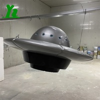 Modelo de Helicóptero de Fibra de Vidrio Personalizado por Fabricante OEM, Decoración para Exhibición en Centros Comerciales, Carcasa de FRP