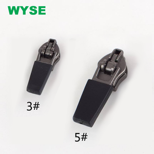 Fancy Hot Fashion DSYG Semi Auto Lock <strong>Slider</strong> With <strong>Rubber</strong> Puller Multi-size for Garment Zipper - Product Image 2