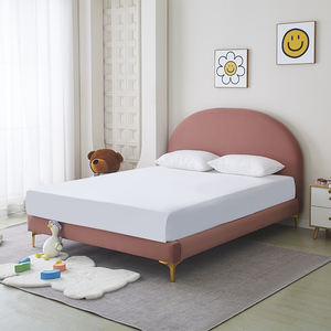 Nouveau Lit Double Rembourré Style Crème Minimaliste Italien 2025 – Cadre de Lit King Size de Luxe pour Chambre à Coucher – Mobilier de Maison - Product Image 2
