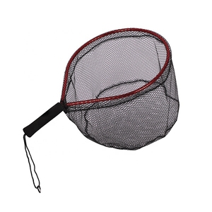 Épuisette de pêche portable en silicone avec poignée courte, en alliage d'aluminium, design de poche pour la pêche à la mouche en ruisseau, personnalisable - Product Image 1