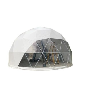 Tente yourte 28 m² avec une chambre, tente dôme imperméable en tissu Oxford, installation rapide quatre saisons avec salle de bain - Product Image 1