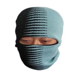 Outdoor Herren Winter Acryl-Einloch-Ski-Maske Weiblich Acryl individualisierbar Jacquard 1 Loch gestrickt Flausch - Product Image 2