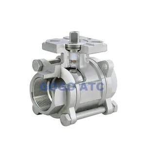 High quality High quality Type 3PC stainless steel switch with platform ball valve 1" 1-1/4"BSP female thread DN25/DN32 water ball valve