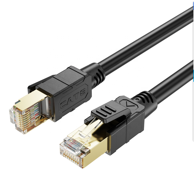 Brunsmen Professional S/FTP Cat8 Gold Plated RJ45 40Gbps 2000Mhz Network Cable for Computer Internet