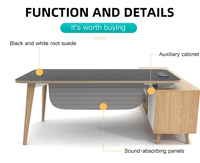 Bureau moderne de taille standard pour poste de travail Table en bois pour les employés Mobilier de bureau Bureau des employés