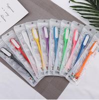Lampu meja LED kecil grosir lampu buku USB tampilan OLED fleksibel untuk membaca malam kompatibel dengan Android buah notebook Desktop
