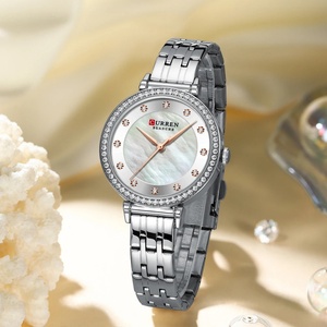 Reloj CURREN 9087 de Primera Marca para Mujer, Diseño Simple y Moderno, Cuarzo, Acero Inoxidable, Clásico, Elegante, con Diamantes, Resistente al Agua - Product Image 6