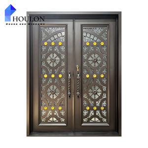 <span class=keywords><strong>Porte</strong></span> <span class=keywords><strong>d</strong></span>'<span class=keywords><strong>entrée</strong></span> en acier forgé de qualité supérieure pour villa - Product Image 1