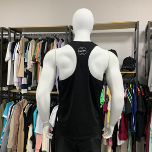 Custom Silk Screen Print Mens Dry-Fit Running <strong>Vest</strong> Cotton Polyester Sleeveless Shirt Print <strong>Racer</strong> <strong>Back</strong> Singlet Men - Product Image 6
