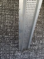 Junta de control de ventilación para soffit galvanizado, junta de construcción de 7/8 pulgadas de altura x 2 pulgadas de ancho, suministro de fábrica