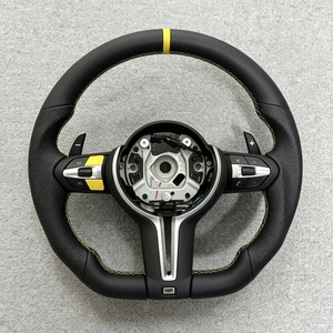 Volante de Cuero para BMW M3 M5 F10 F11 F06 F07 F12 F13 F01 F02 F20 F30 F32 F22 F35 con Palanca de Cambios, Accesorios para Auto - Product Image 2