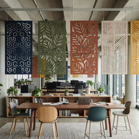 Écran Acoustique Suspendu Moderne en Fibre de Polyester, Absorption Sonore, Cloison pour Bureau Ouvert, Utilisation Extérieure et en Extérieur