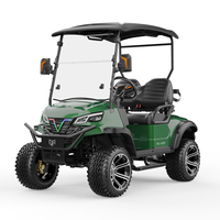 Garde au sol élevée Chariot de golf électrique personnalisé pour 2 passagers Système de charge rapide Usa Mini 48v Batteries Chariot de golf soulevé
