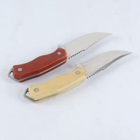Couteau à lame fixe en acier inoxydable OEM, couteau de survie de chasse tactique portable avec poignée POM