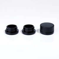 Bocal en verre noir violet foncé protecteur UV 5ml 9ml bocaux d'emballage en verre blanc et noir concentré 1G 2G avec couvercle CR
