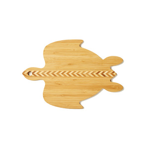 Tabla de cortar de bambú con forma de manzana de 270x230x15mm para uso en la cocina - Product Image 2