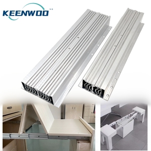 Mecanismo de Mesa Extensible Moderno, <span class=keywords><strong>Rieles</strong></span> Deslizantes Telescópicos de Aleación de Aluminio, <span class=keywords><strong>Rieles</strong></span> Deslizantes de Alta Resistencia, Accesorios Silenciosos <span class=keywords><strong>para</strong></span> <span class=keywords><strong>Muebles</strong></span> - Product Image 1