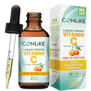 Thực phẩm bổ sung hỗ trợ miễn dịch hữu cơ dạng nhỏ giọt <span class=keywords><strong>Vitamin</strong></span> C Liposome nhãn hiệu riêng OEM dành cho người lớn và trẻ em, bổ sung thảo dược - Product Image 1
