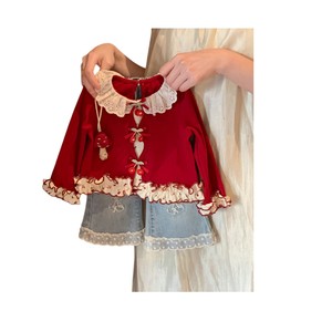 Baby Girls Sweet Cherry T Shirt With Flared Jeans Set Breathable Spring Autumn Outfit - Product Image 3