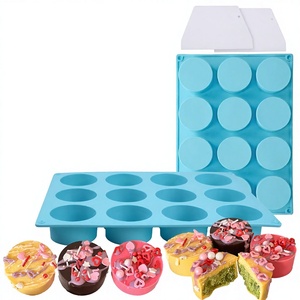 Ensemble de moules à gâteau en silicone sans BPA ni phtalates, compatibles four et lave-vaisselle, sans danger pour les aliments, différentes tailles, pour la préparation de gâteaux et de chocolats DIY - Product Image 2