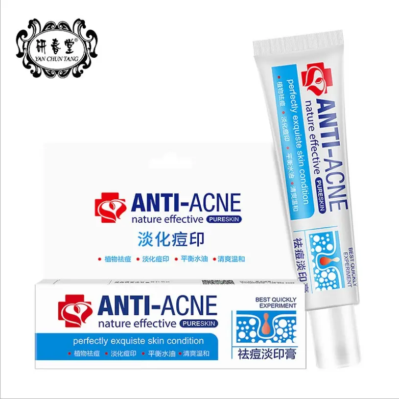 Organische Anti Acne Lichte Afdrukken Litteken Puistje Removal Huidverzorging Whitening Gezicht Hydraterende Crème Acne Behandeling Crème