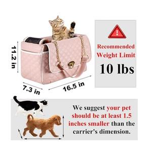 Haute qualité élégant petit chat et chien sac à main de voyage étanche mode sac de transport pour animaux de compagnie pour les aventures en déplacement - Product Image 6