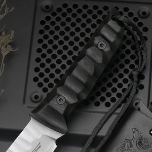 มีดใบตายสแตนเลส ZHAN3 ขอบตรง ด้ามจับ G10 สำหรับการเอาชีวิตรอดกลางแจ้ง ตั้งแคมป์ ล่าสัตว์ ปรับแต่งได้ - Product Image 4