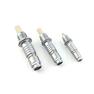 Connecteur circulaire push-pull pour instruments médicaux et esthétiques, adaptateur métallique pour sonde ultrasonique et appareil de thérapie par ondes de choc - Product Image 1