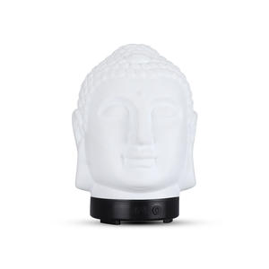 เครื่องกระจายกลิ่นอโรม่ารูปพระพุทธรูป 0.5 ลิตร เครื่องเพิ่มความชื้นแบบ USB-C สำหรับบ้านและสำนักงาน เครื่องพ่นไอน้ำมันหอมระเหยพร้อมไฟหลากสี - Product Image 4