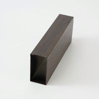 Profilé carré en aluminium à grain de bois pour décoration de plafond intérieur – Prix compétitif