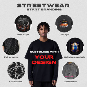 Felpa con Cappuccio in Cotone di Alta Qualità con Logo Personalizzato, Lavata e Invecchiata, Grigia, Oversize, Antivento e Traspirante per Uso Quotidiano - Product Image 6