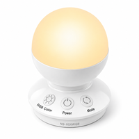 Lampe d'ambiance LED avec 16 effets de couleur, contrôle tactile, veilleuse en ABS, forme de canard carrée pour chambre moderne