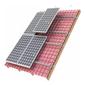 Sunpal aluminio Solar Panel de montaje soporte para baldosas techo instalar