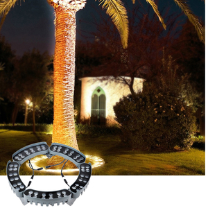 12W noir LED lampe de jardin <span class=keywords><strong>solaire</strong></span> en acier inoxydable câlin <span class=keywords><strong>arbre</strong></span> colonne lumineuse avec IP65 extérieur paysage <span class=keywords><strong>projecteur</strong></span> <span class=keywords><strong>pour</strong></span> éclairage de jardin - Product Image 1