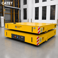 Chariot de transfert électrique pour charges lourdes en usine, 30 tonnes, avec système de protection et télécommande à capteur
