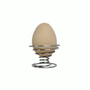 Duurzaam Roestvrijstalen Eierbak Compressieveer Stijlvol Spoelontwerp - Product Image 3