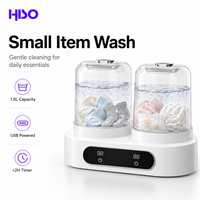 Mini Lave-linge Portable Automatique Pliable Haute Efficacité 1,5L Alimentation USB Type-C Minuteur 2 Heures Idéal Voyage Appartement Sous-vêtements