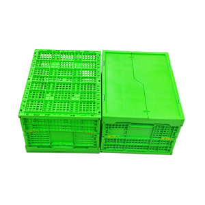 Plastic Collapsible Storage Crates Plastic Basket Egg Vegetable Fruit Transport Basket Folding Crate