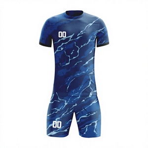 ชุดเสื้อฟุตบอลแขนสั้นระบายอากาศได้ดี แบบกำหนดเอง รับผลิต OEM แบรนด์ส่วนตัว ชุดกีฬาฟุตบอล พร้อมส่งในฤดูร้อน - Product Image 1