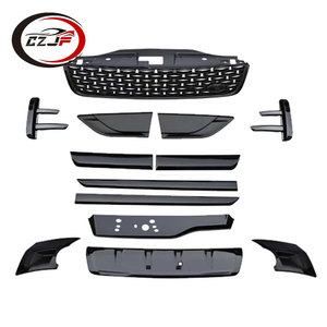 CZJF Grille de pare-chocs avant noire de haute qualité tout noir pour <span class=keywords><strong>Land</strong></span> <span class=keywords><strong>Rover</strong></span> <span class=keywords><strong>Discovery</strong></span> 5 2017 2018 2019 2020 2021 2021 <span class=keywords><strong>2022</strong></span> - Product Image 2
