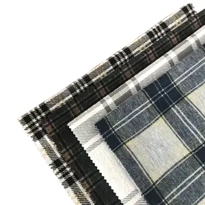 Classic Style Scottish Check Plaid Rayon Polyester TR Spandex Stretch Knit Jacquard Roma Fabric For Scarf
