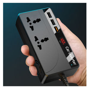 Affichage Led 3 Usb 1 Type-C Ports Chargeur Adaptateur <span class=keywords><strong>Convertisseur</strong></span> de <span class=keywords><strong>prise</strong></span> de <span class=keywords><strong>voiture</strong></span> Dc 12/24V à 230V Ac Onduleur de <span class=keywords><strong>voiture</strong></span> 200W Onduleur de <span class=keywords><strong>voiture</strong></span> - Product Image 5