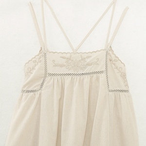 Vestidos Casuales de Algodón en Oferta, Vestido de Verano para Mujer, Nuevo Vestido Midi de Algodón y Lino Bordado a la Moda - Product Image 2