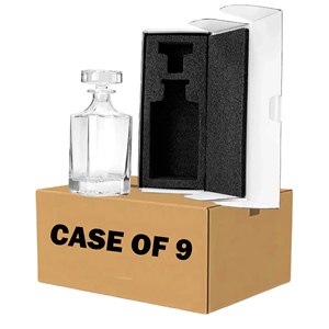 Chúng Tôi Miễn Phí Vận Chuyển 750Ml Vuông Duy Nhất Chai Bourbon Whiskey Decanter Với Hộp Quà Tặng Cho Nam Giới Của Quà Tặng, Món Quà Giáng Sinh - Product Image 2