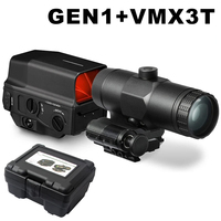 5D Era Tactical Optics Gen II Aluminum Waterproof Holographic Red Dot Sight Magnifier for Hunting Dynamic Close Quarters Full