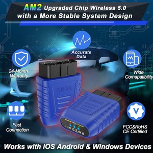 <span class=keywords><strong>ELM327</strong></span> OBD2 Scanner AM2 BT ELM 327 <span class=keywords><strong>OBD</strong></span> xe công cụ Chẩn đoán với Android IOS xe đọc mã cho 12V xe ô tô kể từ khi 1996 - Product Image 6