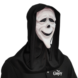 Máscara de Látex de Cara Fruncida para Halloween, Disfraz de Terror para Fiestas, Broma Aterradora, Personalizable - Product Image 6