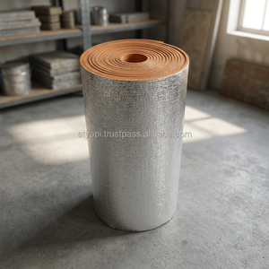 Hot Sale PE/XLPE Foam Insulation Flexible Embossed Aluminium Foil <b>Backed</b> High Reflectivity 96-97% Emissivity Class 1 Flame - Product Image 4